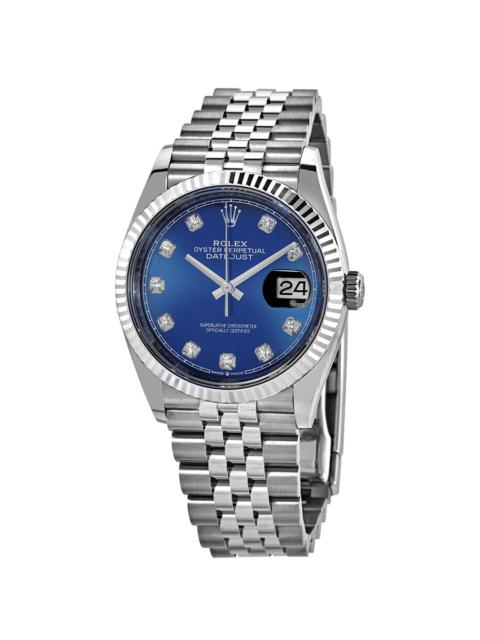 ROLEX Rolex Datejust 36 Diamond Blue Dial Ladies Watch 126234BLDJ