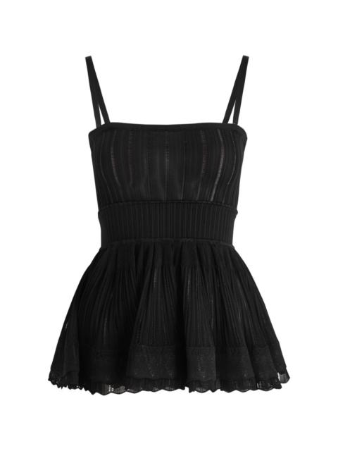 Alaïa Crinoline ribbed-knit top