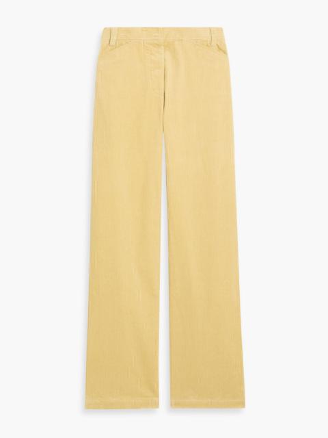 Another Tomorrow Cotton-corduroy wide-leg pants