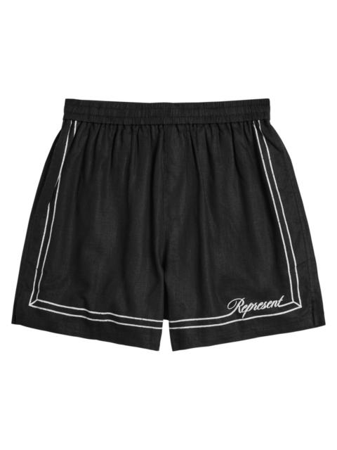 REPRESENT Represent Border Ramie Shorts