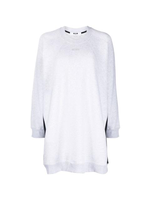 MSGM side-stripe oversized sweatshirt