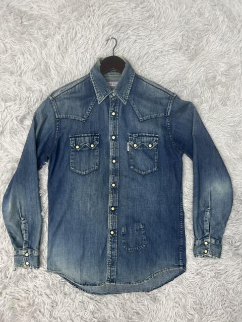 Other Designers Vintage - VINTAGE🔥BLUE BLUE JAPAN PEARL SNAP BUTTON SHIRT