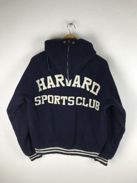 Other Designers Vintage - HARVARD SPORTS CLUB VARSITY JACKET STYLE WOOL FABRIC