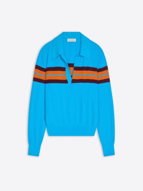 Dries Van Noten BLOCK STRIPE POLO SHIRT