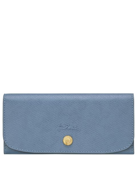 Longchamp Épure Long continental wallet Slate - Leather
