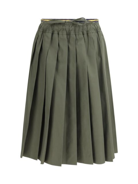 Prada Pleated Midi Skirt