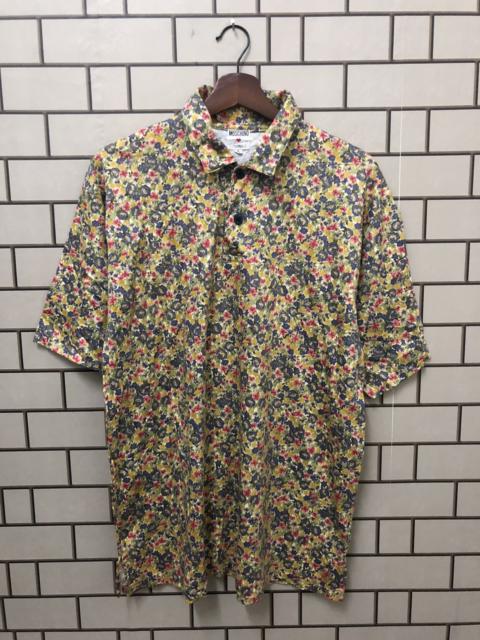 Moschino Vintage moschino polo tee fullprint button up