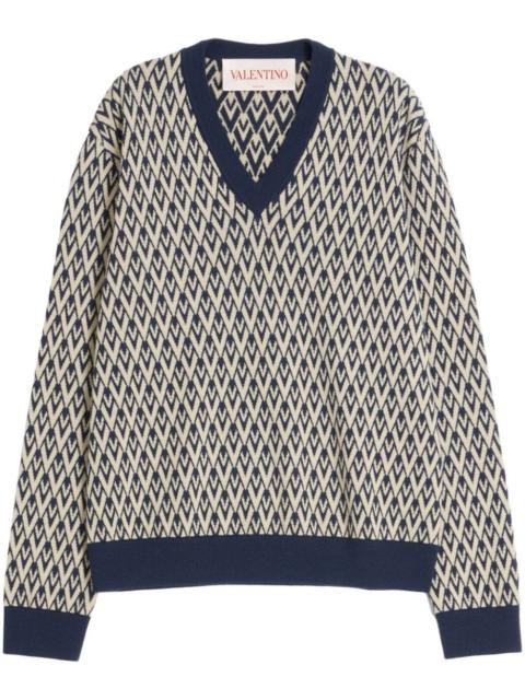 Valentino Valentino Garavani Men `Toute La V` Sweater