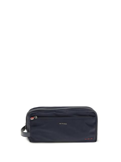 Other Designers Kiton Nylon Beauty Case Blue