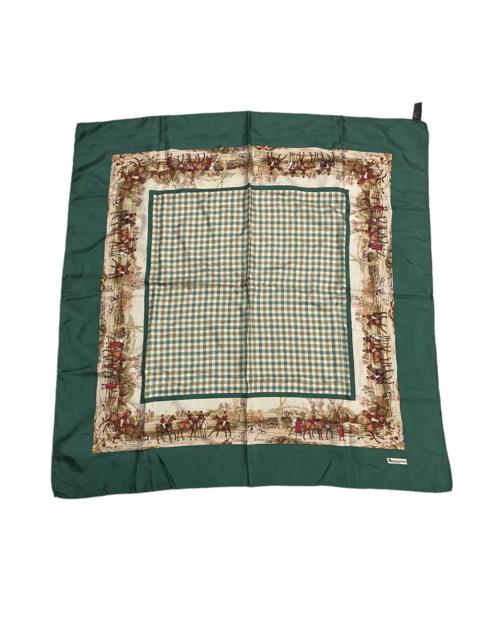 Other Designers Vintage - Vintage Aquascutum Country Scene Silk Scarf