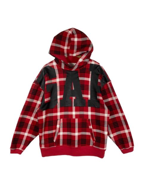 Other Designers Vintage Gap Over Print Plaid Hoodie Sweatshirt M Size