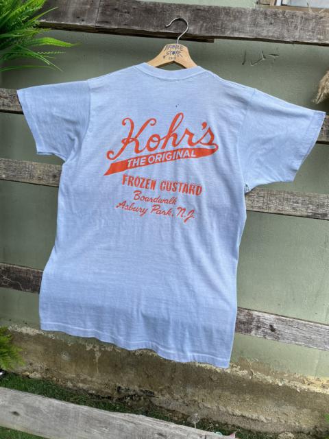 Other Designers Vintage - 🔥Vintage Frozen Custard Spell Out logo 80s USA Tee