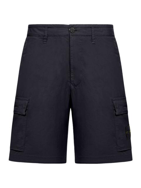 Stone Island Stone Island Men Cargo Bermuda Shorts With Removable Badge