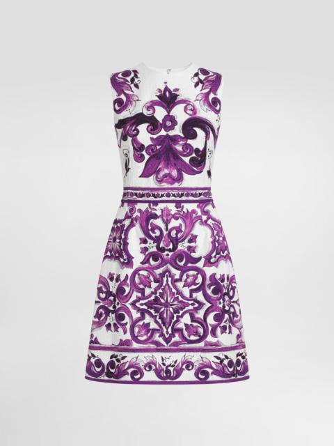 Dolce & Gabbana Majolica-print sleeveless dress