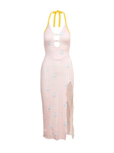 POSTER GIRL HEATHER MIDI DRESS PINK GINGHAM