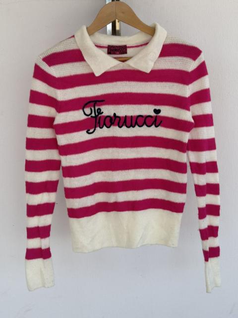 FIORUCCI Fiorucci Polo Longsleeve Pink White Pink Stripes