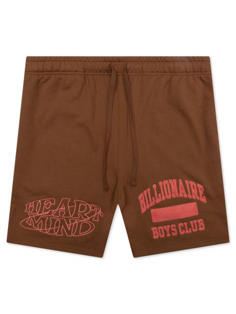 BILLIONAIRE BOYS CLUB HEART MIND STARS SHORTS - TOFFEE