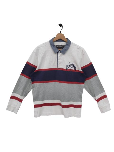 Other Designers Designer × Eddie Bauer - Vintage Eddie Bauer Rugby Shirt Color Block