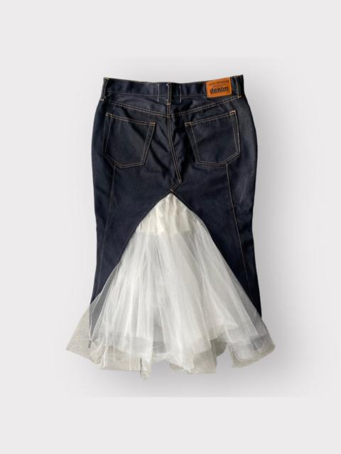 Junya Watanabe SS19 Deconstructed Denim Skirt