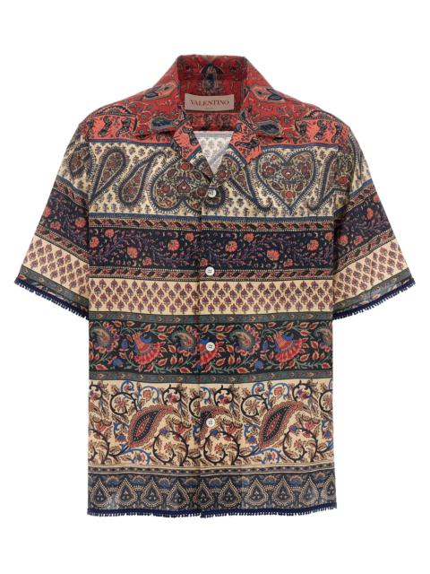 Valentino Valentino Garavani Men 'Voyage Imaginaire' Bowling Shirt