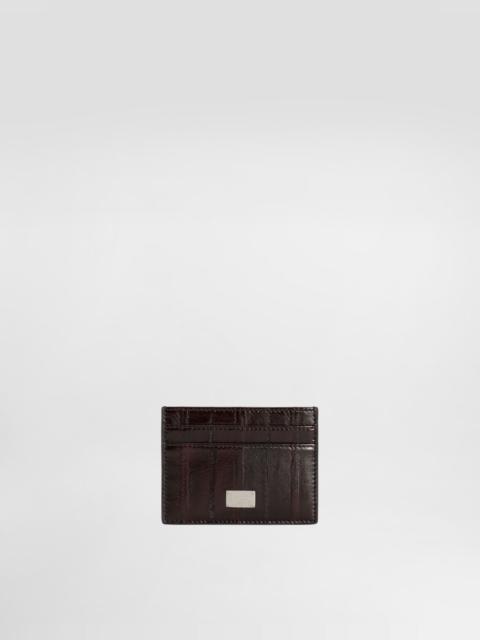 Dolce & Gabbana Eel leather card holder