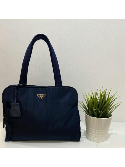Prada Prada Tessuto Nylon Navy Blue Handbag