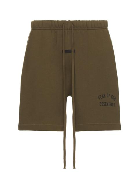 ESSENTIALS Fleece Soccer Short