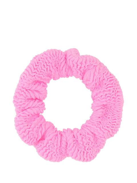 Hunza G Pink fabric scrunchie