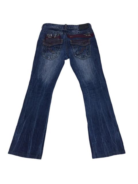 Japanese Brand - Distressed Semantic Design Denim Pants
