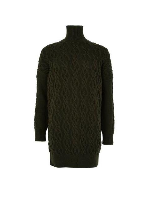 Max Mara MAX MARA Knit Turtleneck Green Wool Sweater New & Authentic