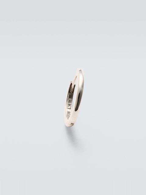 MATEO 14kt white gold single hoop earring