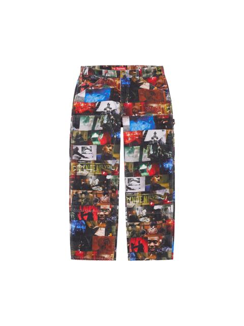Supreme Supreme Nas and DMX Collage Double Knee Denim Painter Pant 'Multicolor'