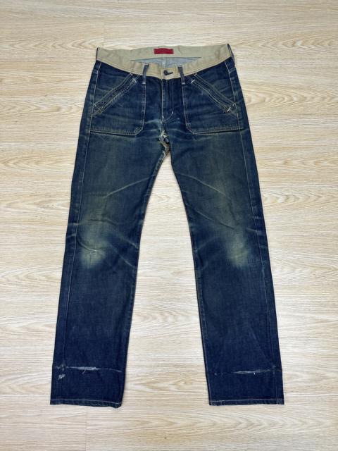 Other Designers Edwin - 🔥🔥VINTAGE Edwin Efunction ES003 Distressed Denim (J466)