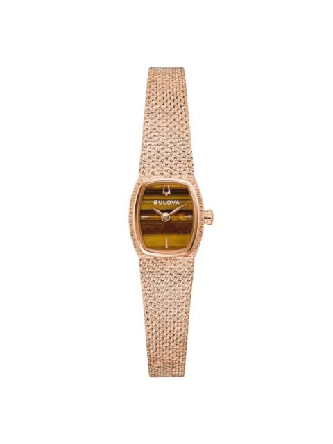 Other Designers Bulova Goddess of Time Quartz Brown Dial Ladies Watch 97L185