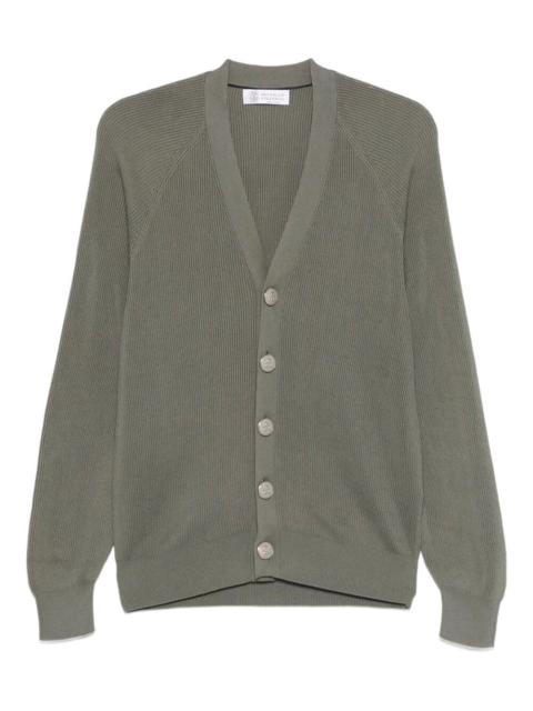 Brunello Cucinelli Brunello Cucinelli Men English Rib Knit Cardigan