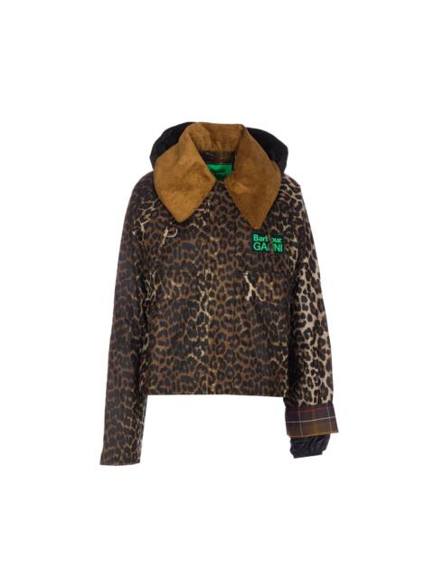 Other Designers Barbour X Ganni Women Printed Hooded Wax Anorak