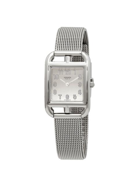 Hermes Cape Cod Quartz Silver Dial Ladies Watch 045766WW00