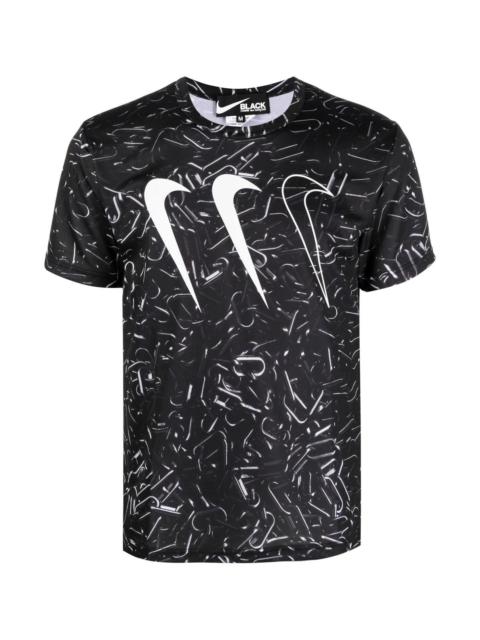 BLACK COMME des GARÇONS LOGO-PRINT SHORT-SLEEVE T-SHIRT