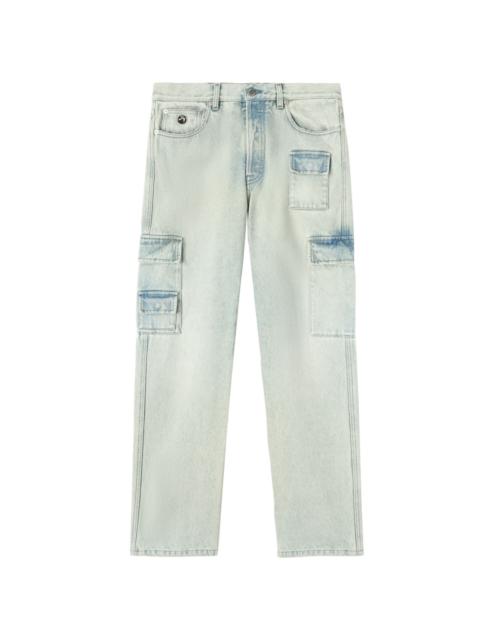 straight-leg cargo jeans