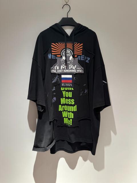 VETEMENTS Vetements Anti-War Patch Show Version Short-Sleeve T-Shirt