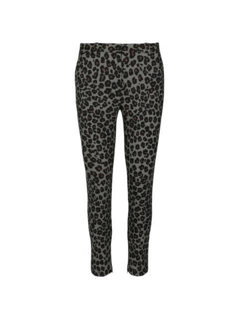 VERSACE Versace Animal Printed Wool-Blend Pant