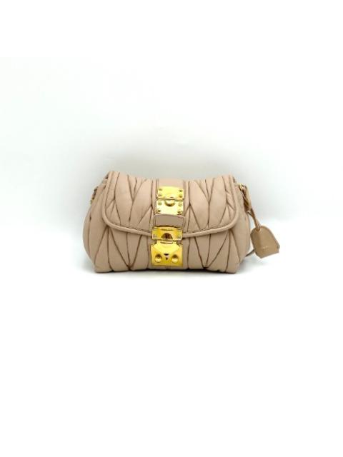 Miu - Miu Miu Pink Matelasse Crossbody Bag