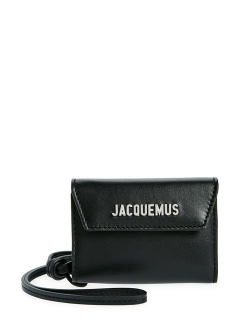 JACQUEMUS Jacquemus Le Porte Leather Envelope Wallet in Black at Nordstrom