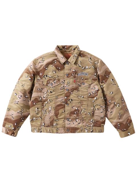 Supreme Supreme x Levi’s Nylon Trucker Jacket 'Chocolate Chip Camo'