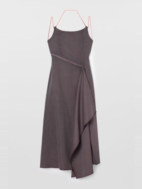 SUNNEI DRAPED DRESS / plum