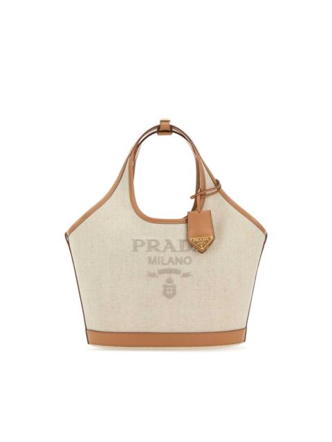 Prada Prada Sand Canvas Handbag