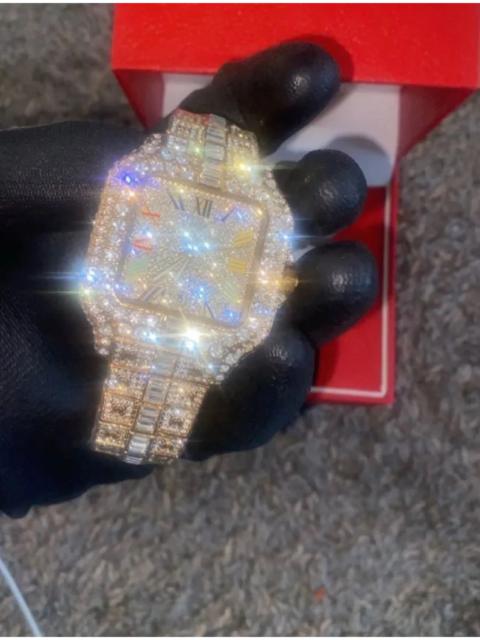 New Moissanite Iced Out Bust Down Watch 