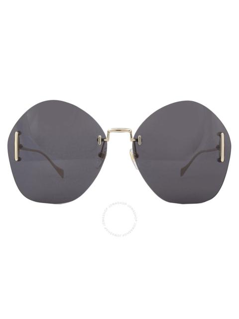GUCCI Gucci Grey Oversized Ladies Sunglasses GG1203S 002 65