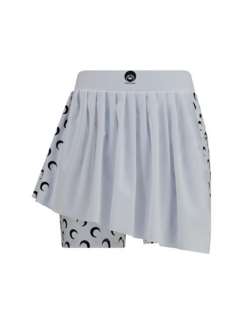 Marine Serre Marine Serre Sporty Mini Skirt With Built-in Shorts