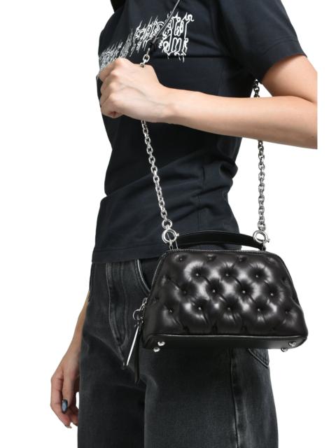 Maison Margiela GLAM SLAM EMBROIDERY TRAPEZOID BAG / BLK